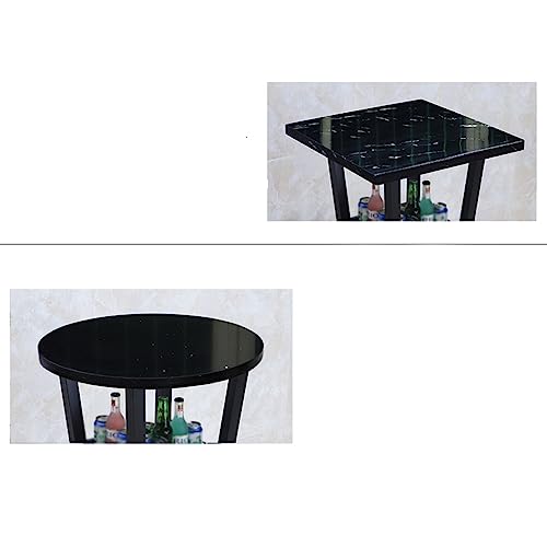 BNNP Bartisch Bartisch Modern Minimalistisch Metall Bar Hochtisch Stuhl High Bar Home Casual Weintisch für engen Raum (Farbe: A)