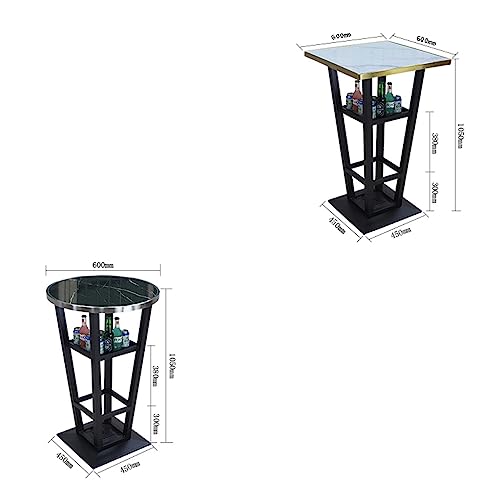 BNNP Bartisch Bartisch Modern Minimalistisch Metall Bar Hochtisch Stuhl High Bar Home Casual Weintisch für engen Raum (Farbe: A)