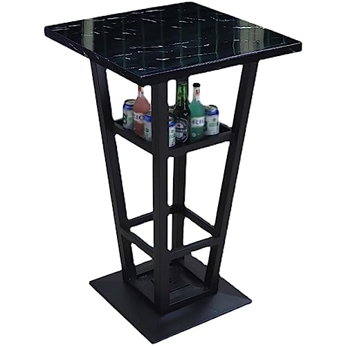 BNNP Bartisch Bartisch Modern Minimalistisch Metall Bar Hochtisch Stuhl High Bar Home Casual Weintisch für engen Raum (Farbe: A)